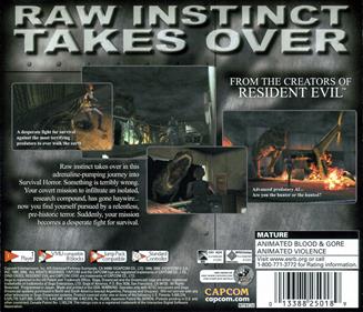 Dino Crisis - Box - Back Image