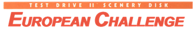 Test Drive II Scenery Disk: European Challenge - Clear Logo Image