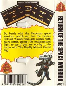 Return of the Space Warrior - Box - Back Image