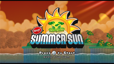 Newer Super Mario Bros. Wii Summer Sun - Screenshot - Game Title Image