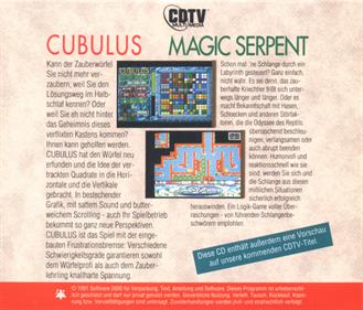 Cubulus & Magic Serpent - Box - Back Image