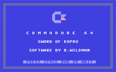 Sword of Kopru - Screenshot - Game Title Image