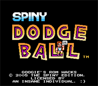 Spiny Dodge Ball - Screenshot - Game Title Image