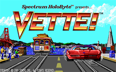 Vette!: The Street Race Simulation through San Francisco - Screenshot - Game Title Image