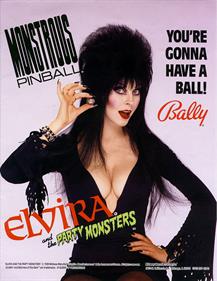 Elvira and the Party Monsters - Advertisement Flyer - Front Image