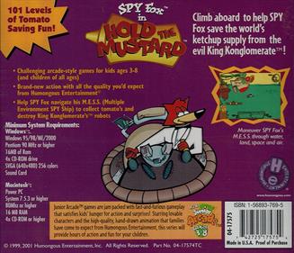 Spy Fox in Hold the Mustard - Box - Back Image