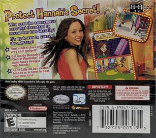 Hannah Montana - Box - Back Image