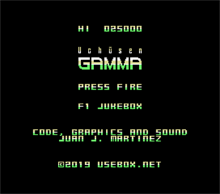 Uchūsen Gamma - Screenshot - Game Title Image