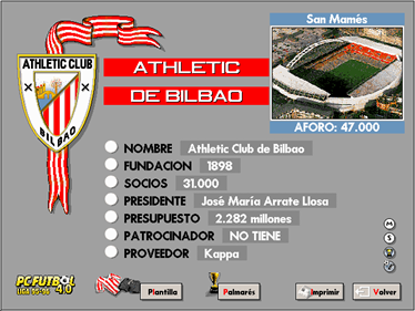 PC Futbol 4.0 - Screenshot - Gameplay Image