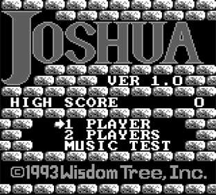 Joshua & the Battle of Jericho - Screenshot - Game Title Image