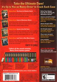 Nancy Drew Ultimate Dare - Box - Back Image