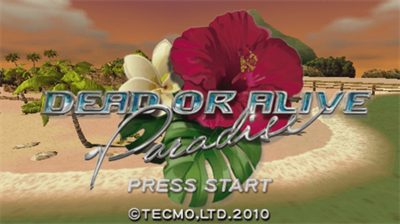 Dead or Alive: Paradise - Screenshot - Game Title Image