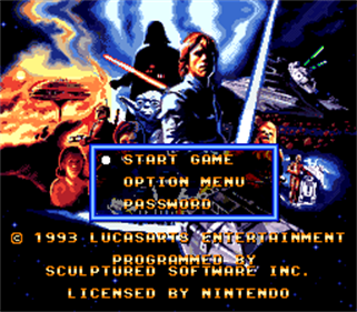 Super Star Wars: The Empire Strikes Back - Screenshot - Game Title Image