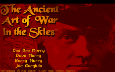 The Ancient Art of War in the Skies - Screenshot - Game Title