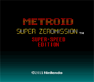 Metroid Super Speed Zero Mission - Screenshot - Game Title Image