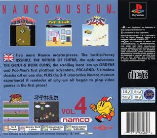 Namco Museum Vol. 4 - Box - Back Image