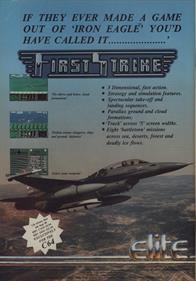 First Strike - Advertisement Flyer - Front Image