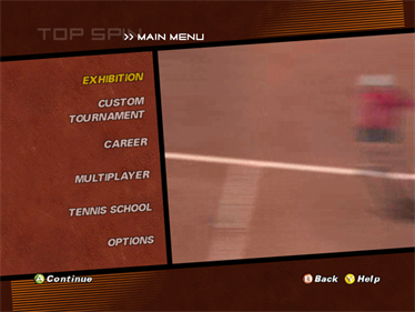 Top Spin - Screenshot - Game Select Image