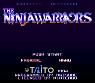 Ninja Warriors - Screenshot - Game Title Image