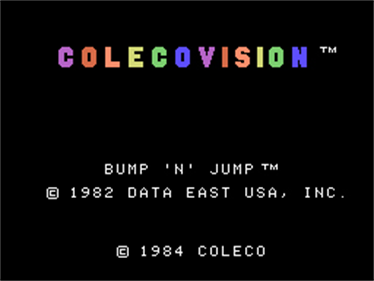 Bump 'n' Jump - Screenshot - Game Title Image