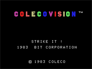 Strike It! - Screenshot - Game Title Image