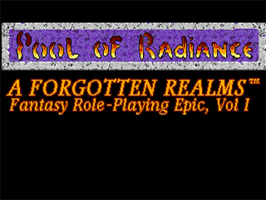 Pool of Radiance - Screenshot - Game Title Image