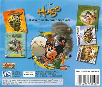 Hugo: The Forces of Nature - Box - Back Image