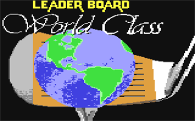 World Class Leader Board - Screenshot - Game Title Image