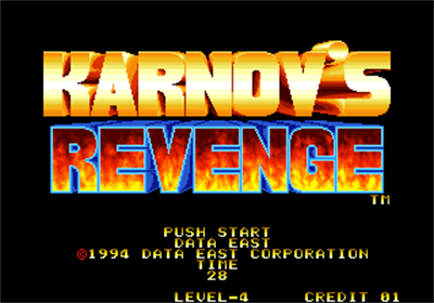 Karnov's Revenge - Screenshot - Game Title Image