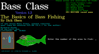 Bass Class - Screenshot - Game Title Image