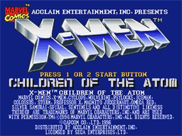 X-Men: Children of the Atom - Screenshot - Game Title Image