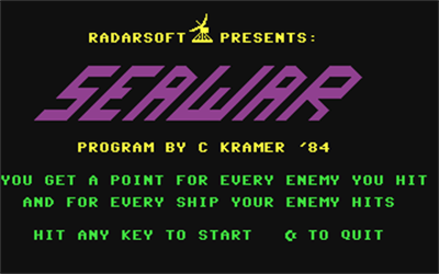 Seawar - Screenshot - Game Title Image