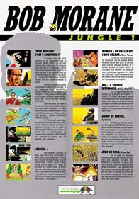 Bob Morane: Jungle 1 - Box - Back Image