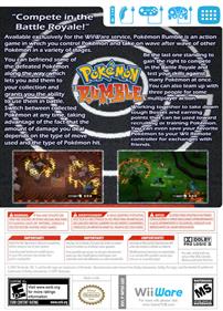 Pokémon Rumble - Box - Back Image