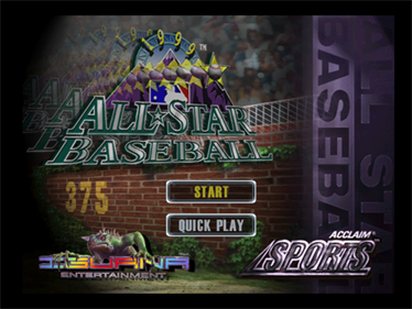 All-Star Baseball '99 - Screenshot - Game Title Image