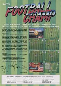 Football Champ - Advertisement Flyer - Back Image