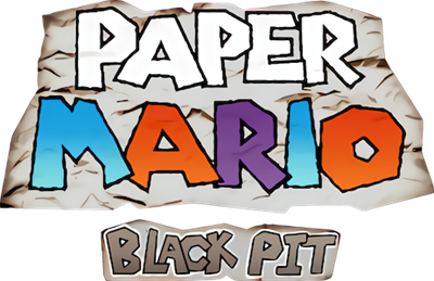 Paper Mario: Black Pit - Clear Logo Image