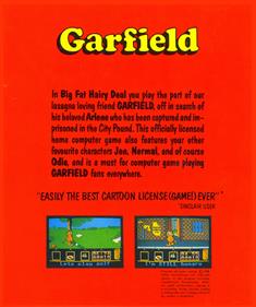 Garfield: Big, Fat, Hairy Deal - Box - Back Image