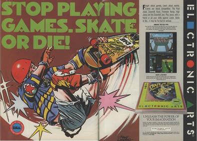 Skate or Die - Advertisement Flyer - Front Image