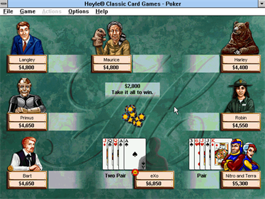Hoyle Classic Card Games (1997) - Screenshot - Gameplay Image