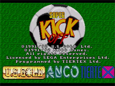 Super Kick Off - Screenshot - Game Title Image