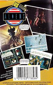 Aliens: The Computer Game (US Version) - Box - Back Image