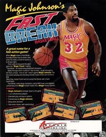 Magic Johnson's Fast Break - Advertisement Flyer - Front Image