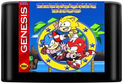 SegaSonic Bros. - Cart - Front Image