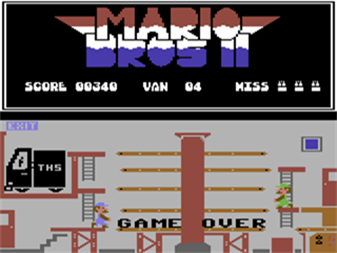Mario Bros II - Screenshot - Game Over Image