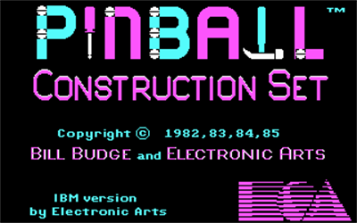 Pinball Construction Set - Screenshot - Game Title Image