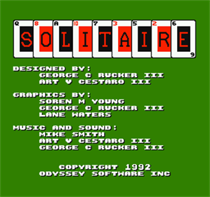 Solitaire - Screenshot - Game Title Image