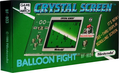 Balloon Fight (Crystal Screen) - Box - 3D Image