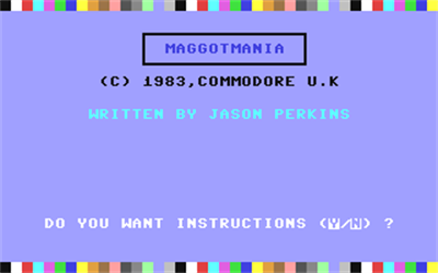 Maggotmania - Screenshot - Game Title Image