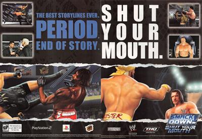 WWE SmackDown! Shut Your Mouth - Advertisement Flyer - Front Image
